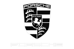 Porsche Logo White 200